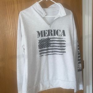 MERICA quarter zip